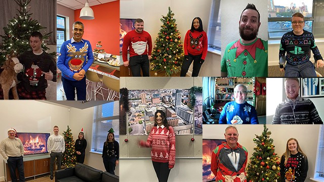 Trebbi Christmas jumper day for Alzheimer's Society